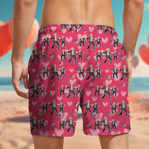 Trump Dancing Trump Valentine's Day Gift Beach Short HA75 64244