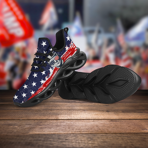 President Donald Trump With Flag US Max Soul Shoes HA75 62780