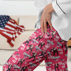 Trump 45 47 Dancing Trump Valentine's Day Gift Sweatpants HA75 64250