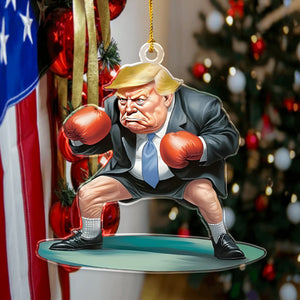 Funny Trump Sports, US Elections Acrylic Ornament, Holiday Decor For Trump Fans HA75 63810