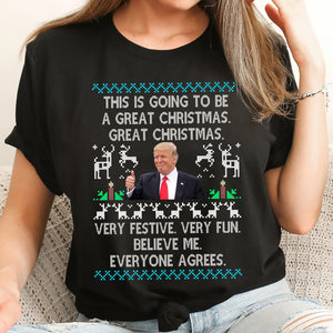 This Is Going To Be A Great Christmas Trump President Dark Sweatshirt HO82 65126