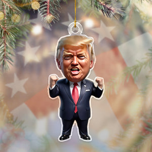 Trump-Inspired Acrylic Christmas & Halloween Acrylic Ornament HA75 63872