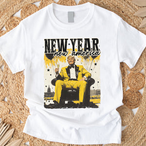 New Year New America Trump Bright Shirt HA75 64234