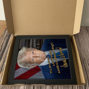 Custom Name President Trump Make America Great Again Picture Frame TH10 64347