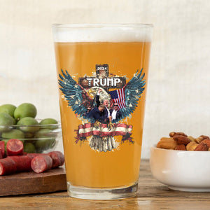 Trump President 2024 Print Beer Glass For Trump Fan HO82 65388