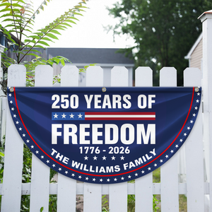 250 Years Of Freedom Custom Family Name Non-Pleated Fan Flag CH07 910234