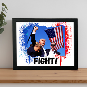 Donald Trump Fight For America Picture Frame TH10 63425