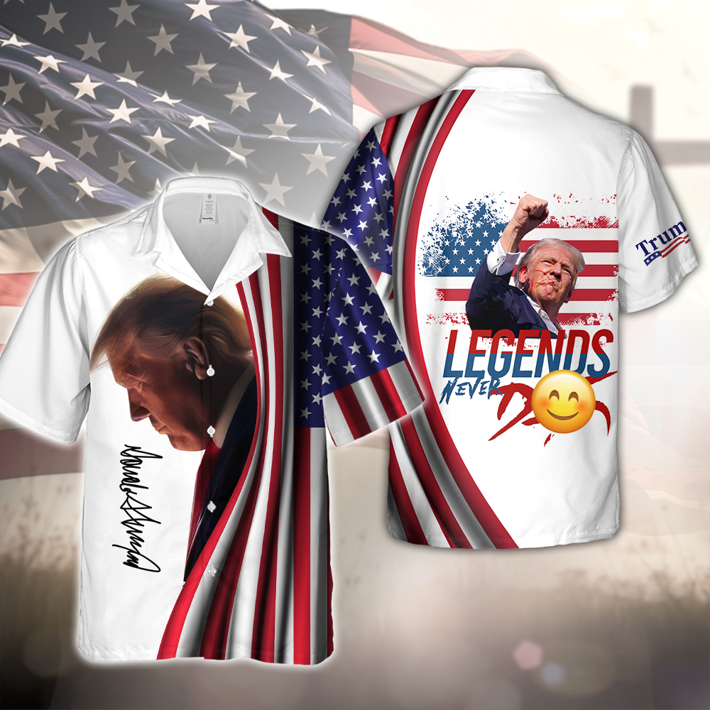Donald Trump 2025 Never D**! Legends Hawaii Shirt HO82 63130