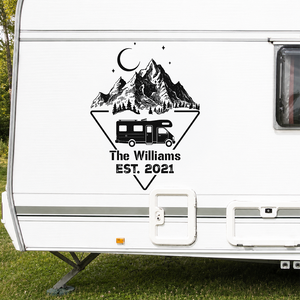 Personalized Adventure Mountain RV Decal Sticker Gift For Camping Lovers LM32 669485