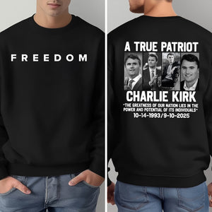 Justice For Charlie Kirk Back and Front Shirt HO82 66004