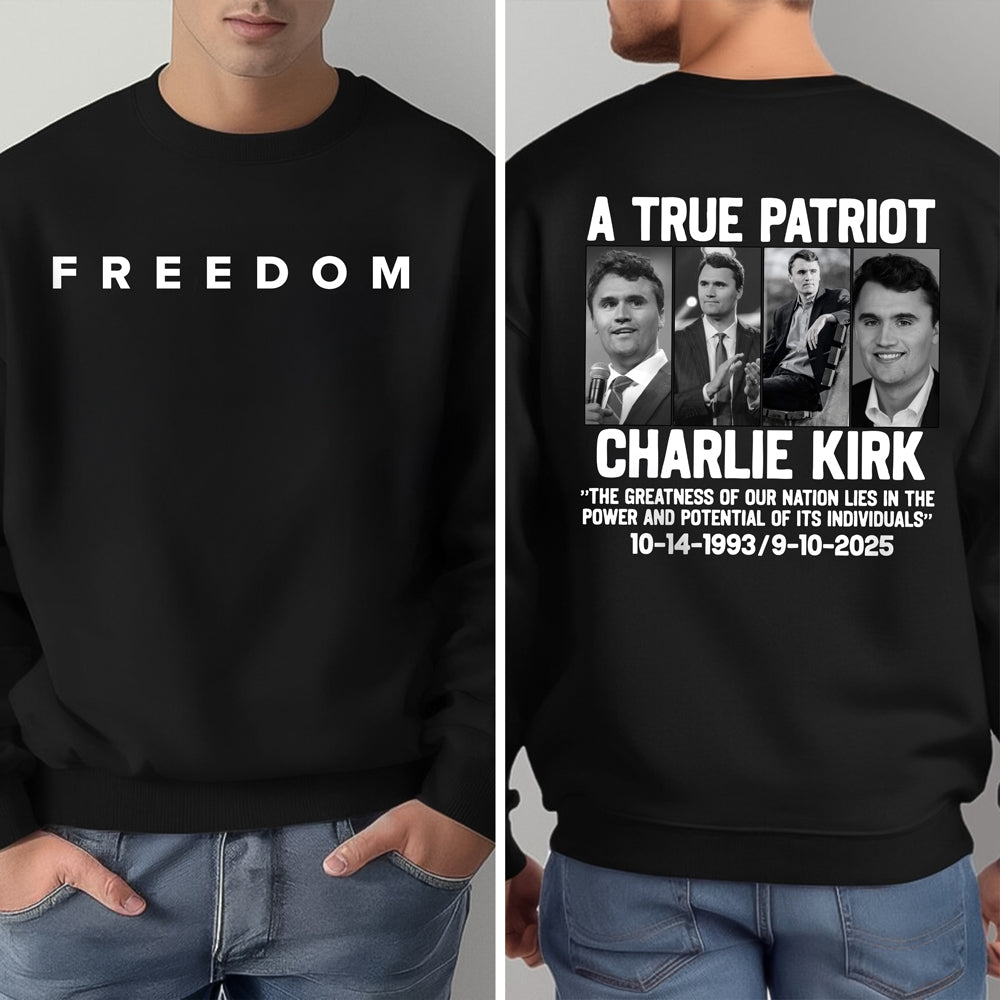 Justice For Charlie Kirk Back and Front Shirt HO82 66004