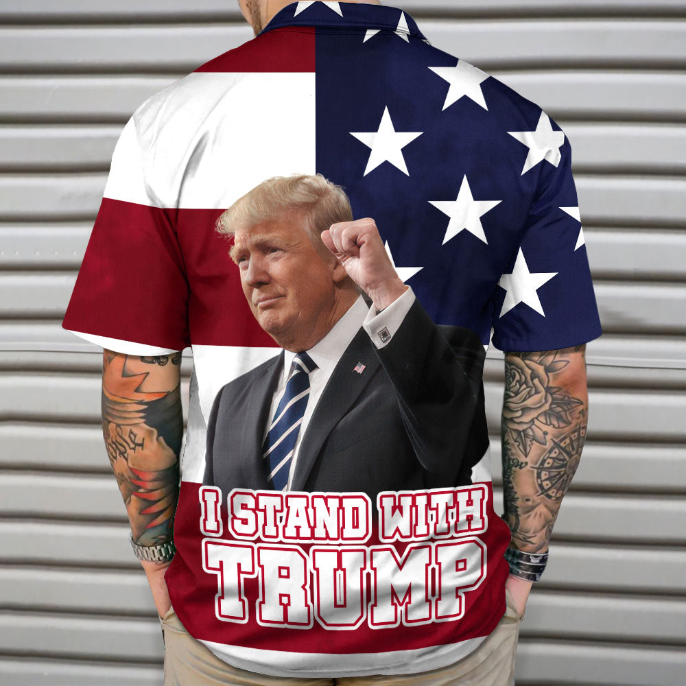 Custom Donald Trump Photo Make America Great Again Hawaii Shirt N369 62480