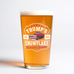 Trumps Snowflake 2024, Snowflake Removal Trump Beer Glass HA75 67170