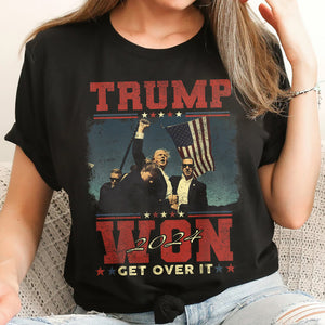 Trump Won President 2024 Dark Shirt HO82 65178