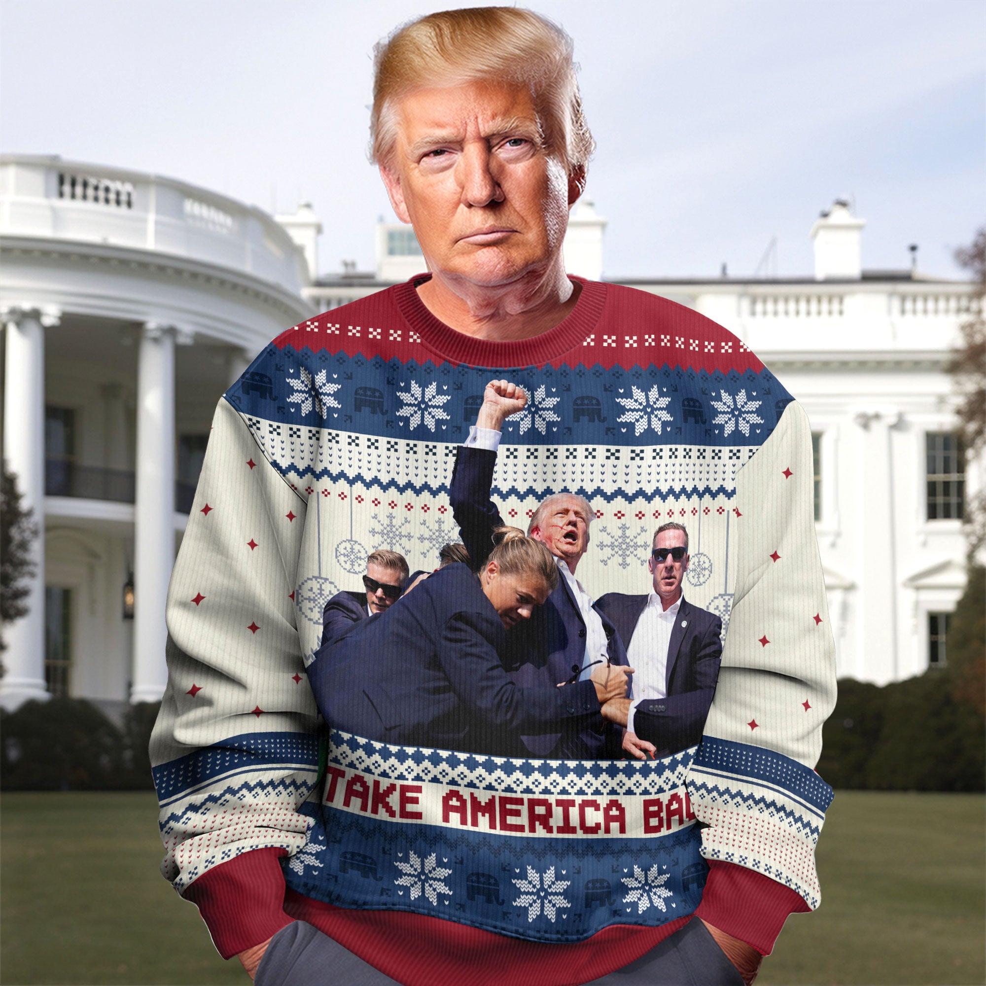 Ugly Sweater For Trump 63882 TW