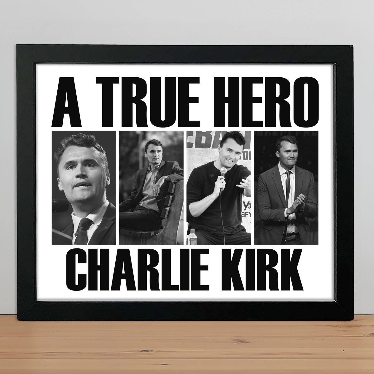 A True Hero Charlie Kirk Rest In Peace Picture Frame HO82 65772