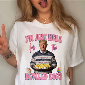 Trump's Just Here Delived Eggs Easter Day To You Shirt LM32 65299