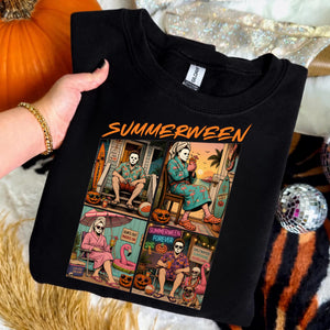 Funny Summerween Comfort Shirt - Spooky Summer Beach Vacation Shirt Gift LM32 669477