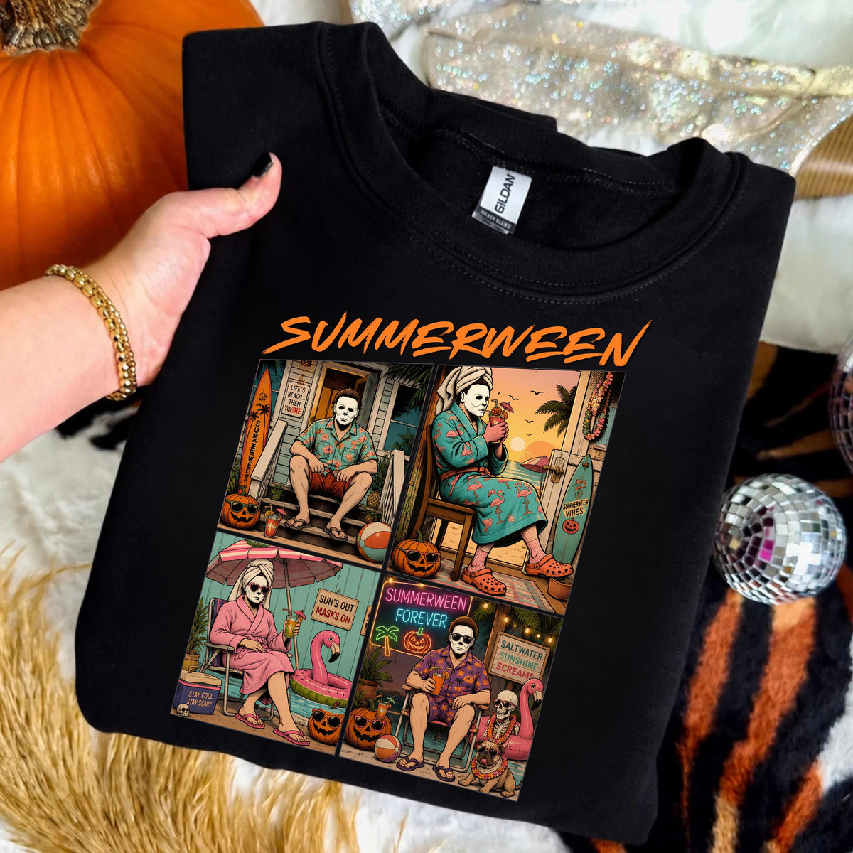 Funny Summerween Comfort Shirt - Spooky Summer Beach Vacation Shirt Gift LM32 669477