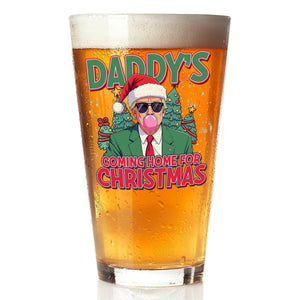 Daddy's Coming Home For Christmas Donald Trump Rock Glass TH10 64071