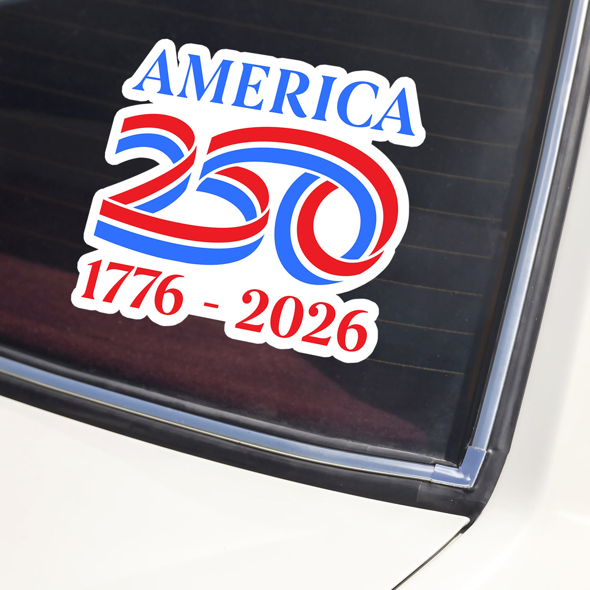 America 250th Birthday 1776 - 2026 Car Window Decal Sticker LM32 895825