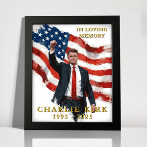 Charlie Kirk In Loving Memory Memorial Picture Frame HA75 64528