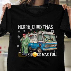 Merry Christmas Trump Shi**er Was Full Dark Shirt HO82 65332