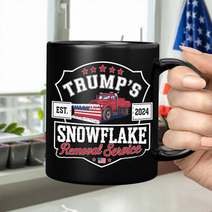 Trumps Snowflake 2024, Snowflake Removal Trump Black Mug HA75 67164