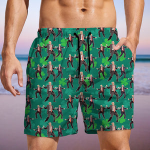 Trump Dancing Trump Irish St. Patrick's Day Beach Short N304 HA75 67204