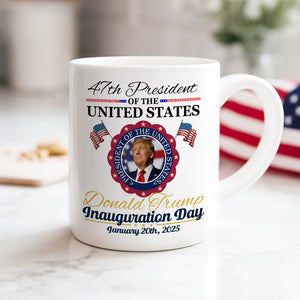 Donald Trump Presidential Inauguration Day 2025 White Mug HA75 67118