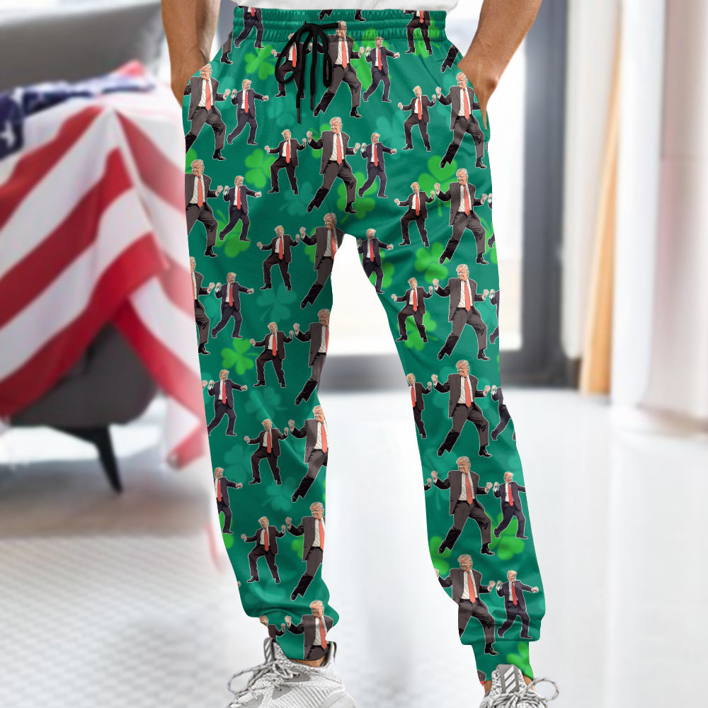 Trump Dancing Trump Irish St. Patrick's Day Sweatpants N304 HA75 67198