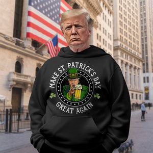 Make St Patrick's Day Great Again Funny Trump Republican 2024 Dark Shirt HO82 65610