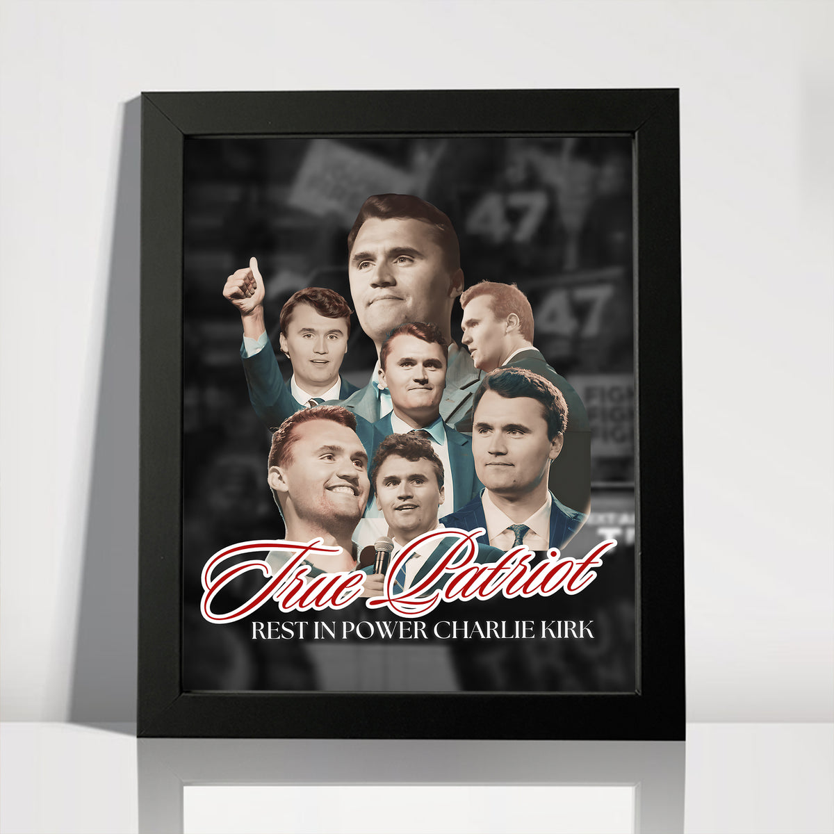 True Patriot Rest In Power Charlie Kirk Picture Frame HO82 65816
