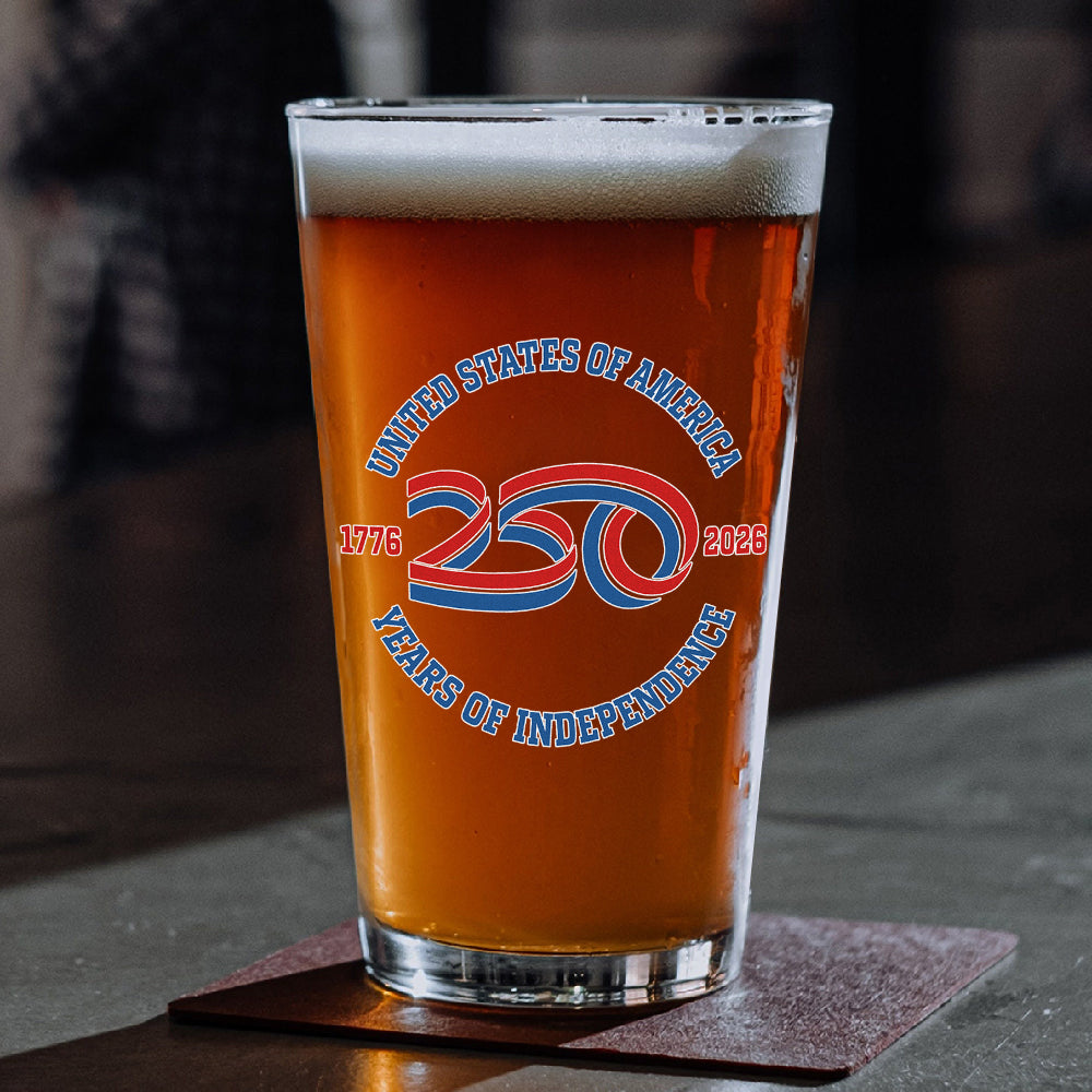 USA 250 Years Of Independence Beer Glass CH07 896770