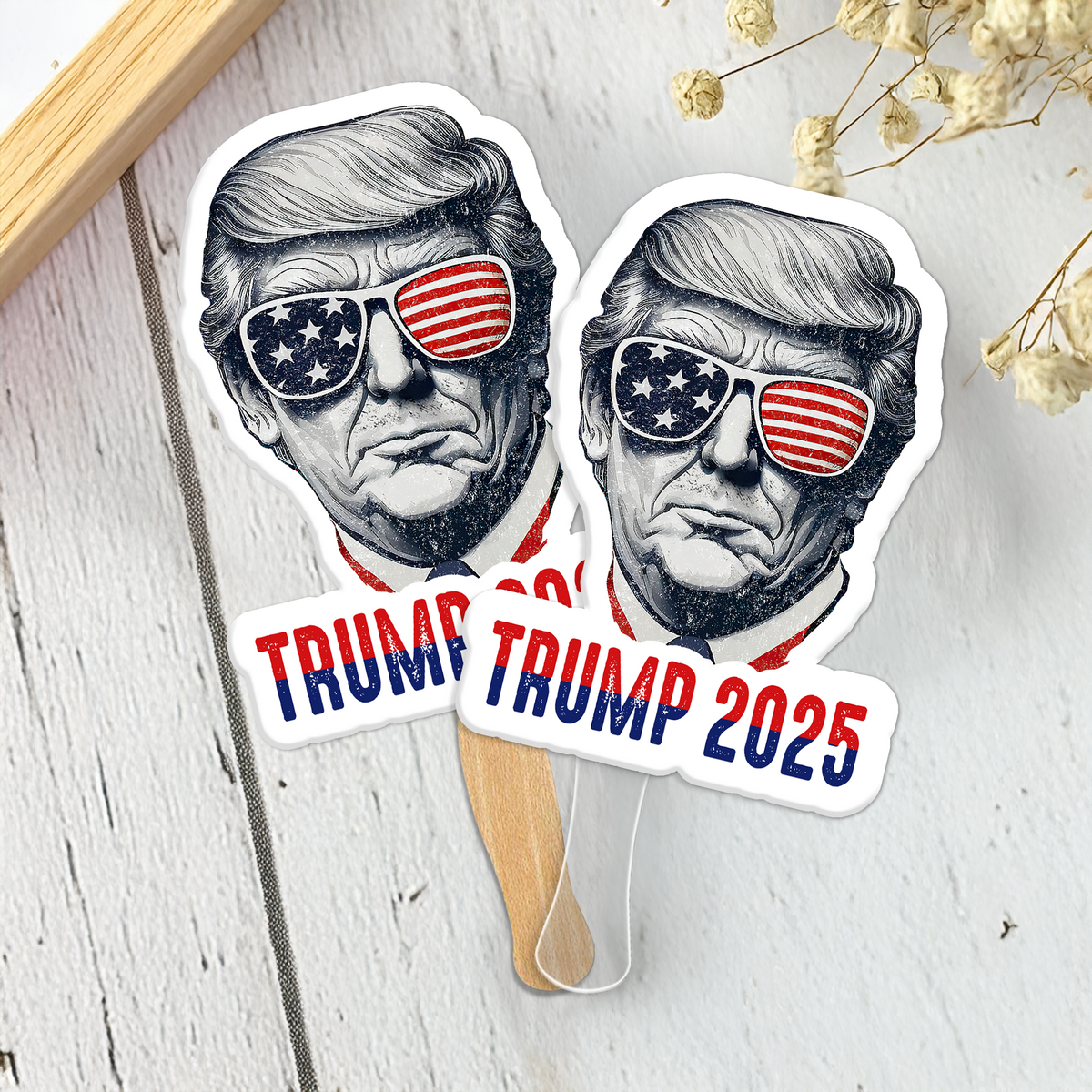 American Trump Independence Day Face Fans Funny Personalized Gift LM32 65341