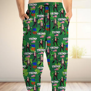 Trump 45 47 Dancing, Trump Irish St. Patrick's Day Sweatpants N304 HA75 67212