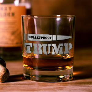 Trump's Bulletproof Victory – 2024 Commemorative Rock Glass LM32 63759