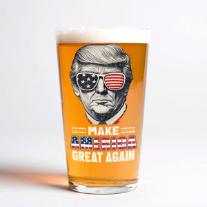 Trump I'm Voting For The Convicted Felon 2024 Print Beer Glass HA75 62688