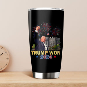 Trump Won Donald Trump US President 47th Fat Tumbler HO82 65276