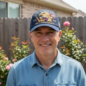 Bald Eagle United States Of America 250th Anniversary Embroidered Cap LM32 897757
