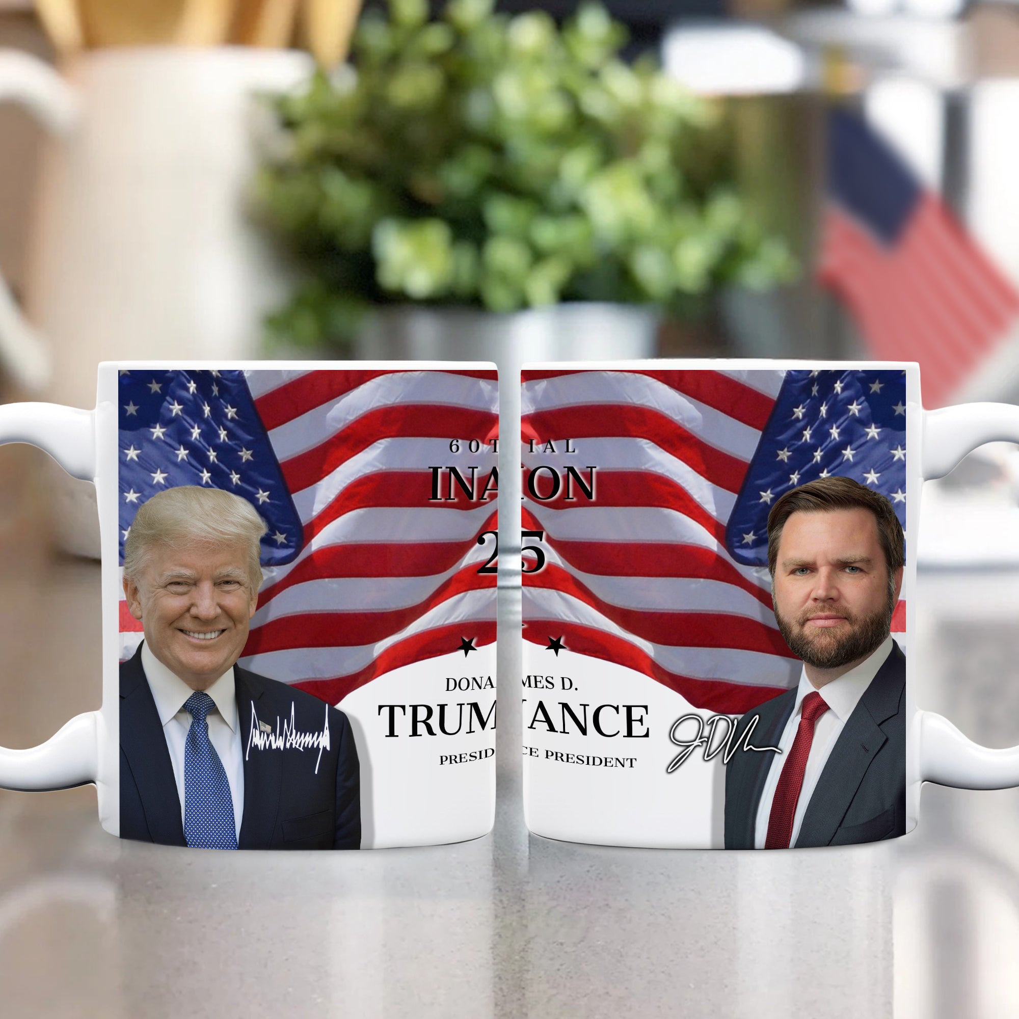 Trump 60th Inauguration - A Unique Political Keepsake Print Full Mug LM32 65235