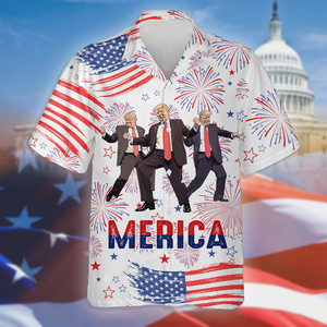 Donald Trump Dancing Merica Hawaii Shirt N304 TH10 64309