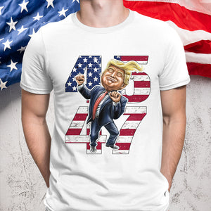 Patriotic Trump 2024 45th & 47th President's Legacy MAGA Bright Shirt LM32 63951