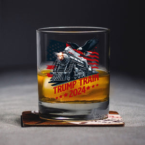 Trump Train 2024 Whisky Glass for Patriotic Fans LM32 63937