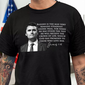 Charlie Kirk A True Patriot Biblical Dark Shirt HA75 64522