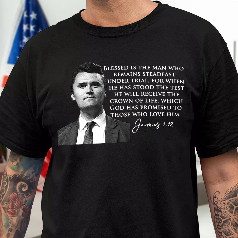 Charlie Kirk A True Patriot Biblical Dark Shirt HA75 64522