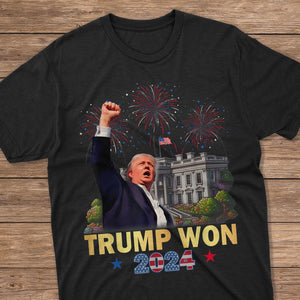 Trump Won Donald Trump US President 47th Shirt HO82 65280