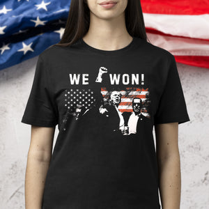 Trump We Won Inauguration 47 US President 2025 Election Dark Shirt HO82 65224