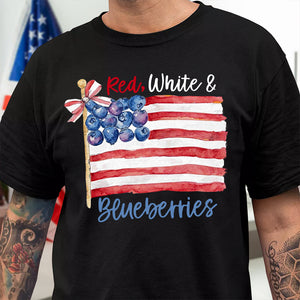 Red White & Blueberries Charlie Kirk Dark Shirt HA75 64612