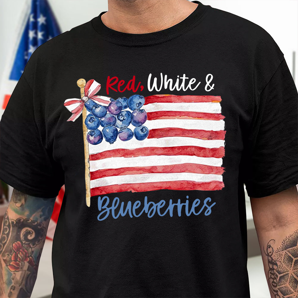 Red White & Blueberries Charlie Kirk Dark Shirt HA75 64612